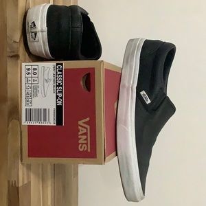 Vans Slip On Perf Leather Black